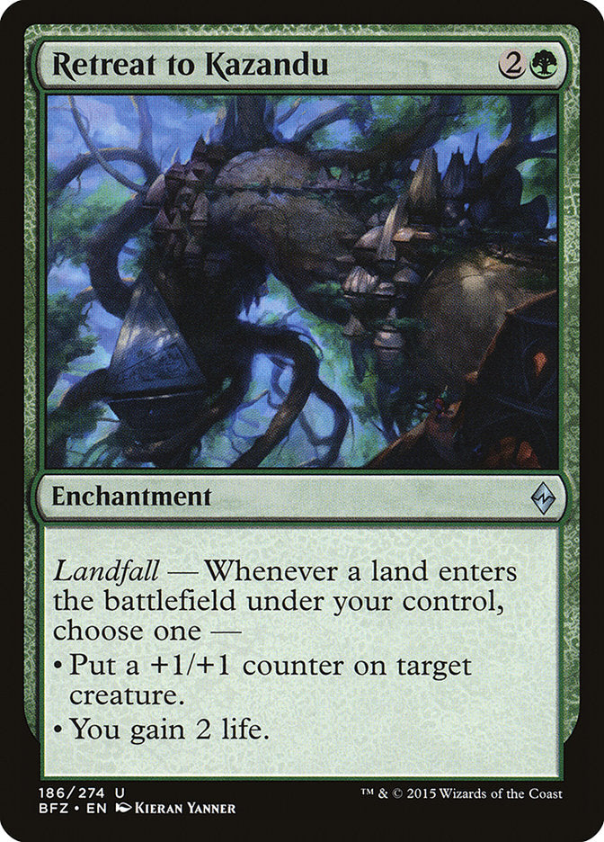 Retreat to Kazandu [Battle for Zendikar] | Boutique FDB TCG