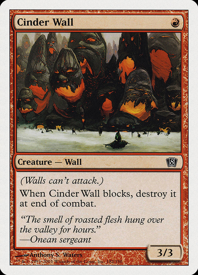 Cinder Wall [Eighth Edition] | Boutique FDB TCG