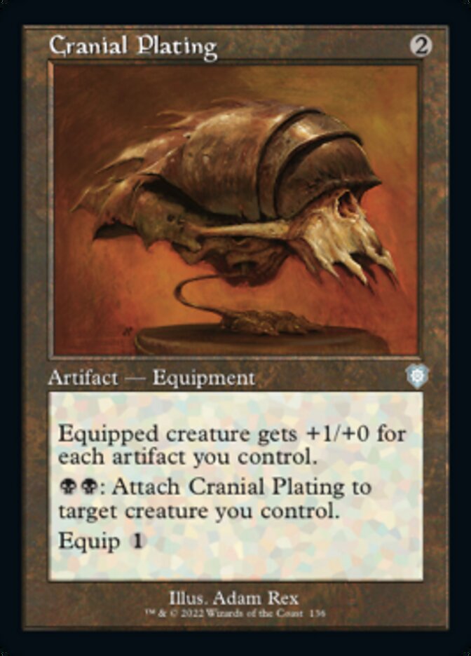 Cranial Plating (Retro) [The Brothers' War Commander] | Boutique FDB TCG