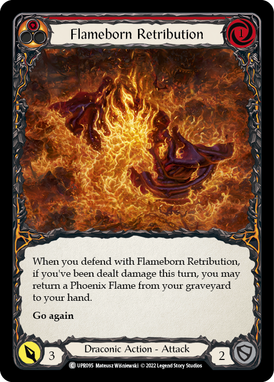 Flameborn Retribution [UPR095] (Uprising)  Rainbow Foil | Boutique FDB TCG