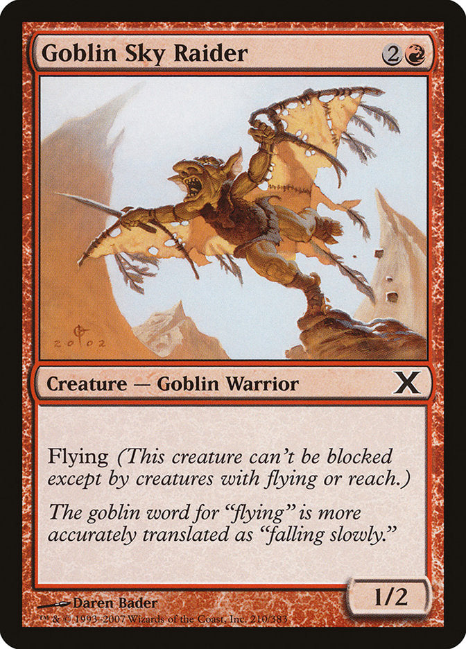 Goblin Sky Raider [Tenth Edition] | Boutique FDB TCG