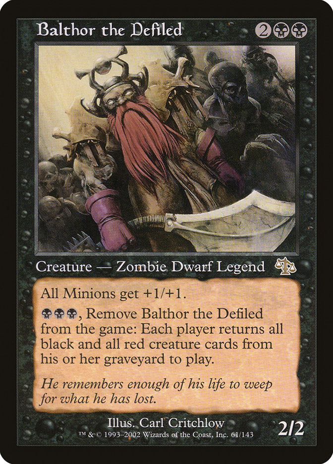Balthor the Defiled [Judgment] | Boutique FDB TCG