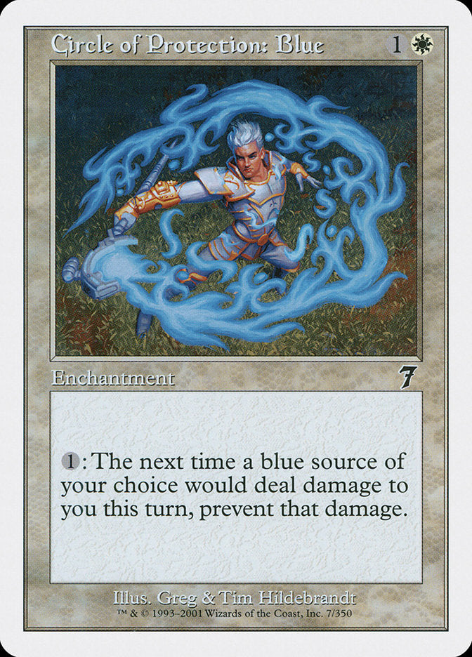 Circle of Protection: Blue [Seventh Edition] | Boutique FDB TCG