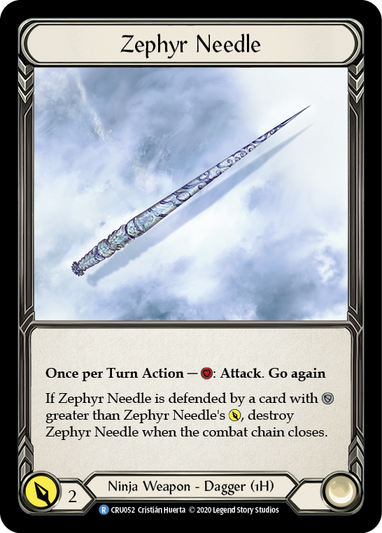 Zephyr Needle [CRU052] (Crucible of War)  1st Edition Normal | Boutique FDB TCG