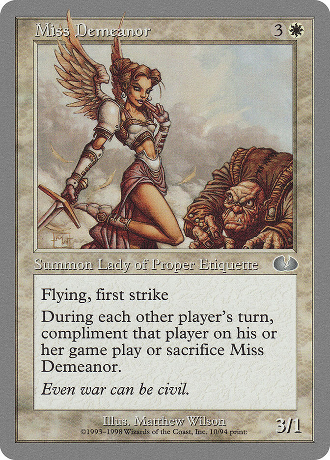 Miss Demeanor [Unglued] | Boutique FDB TCG