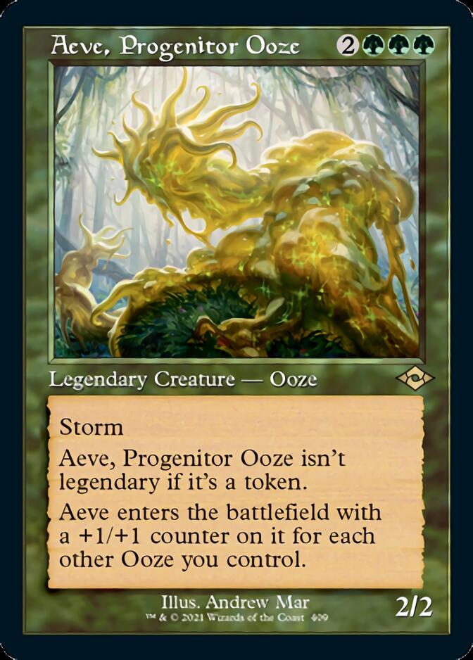 Aeve, Progenitor Ooze (Retro Foil Etched) [Modern Horizons 2] | Boutique FDB TCG