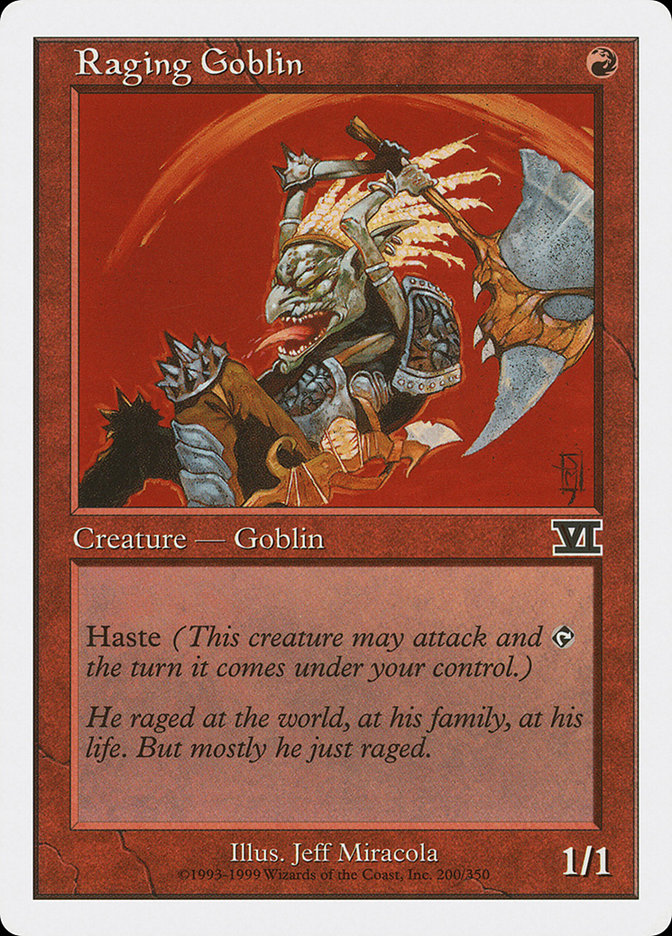 Raging Goblin [Classic Sixth Edition] | Boutique FDB TCG