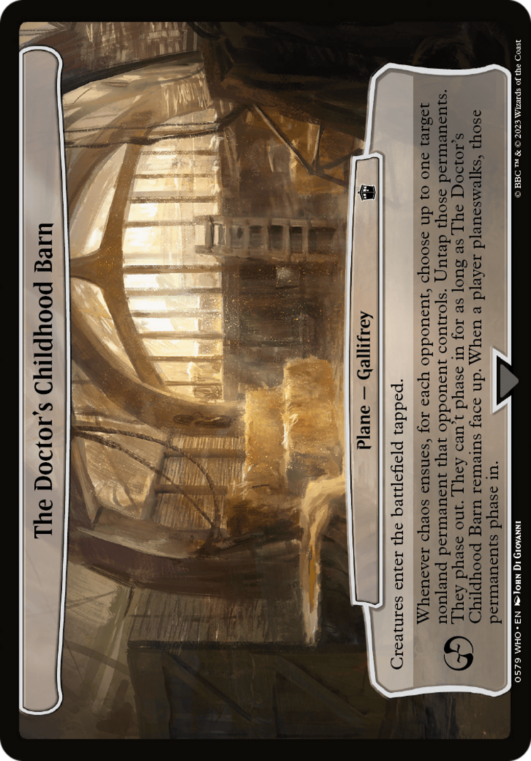 The Doctor's Childhood Barn [Planechase] | Boutique FDB TCG
