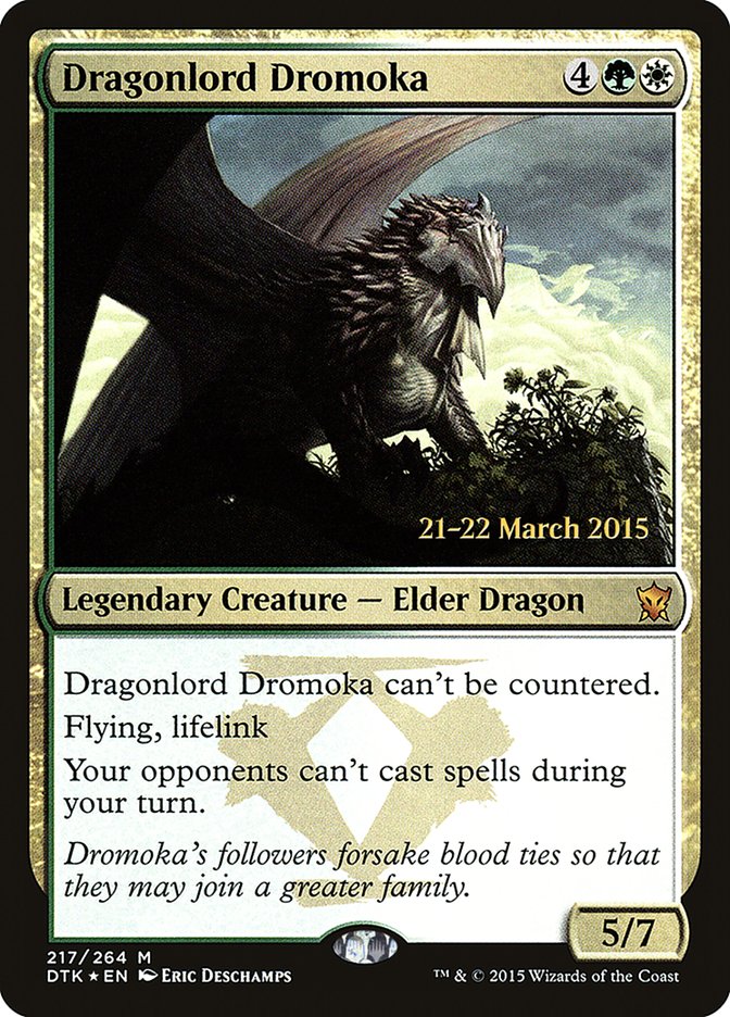 Dragonlord Dromoka [Dragons of Tarkir Prerelease Promos] | Boutique FDB TCG