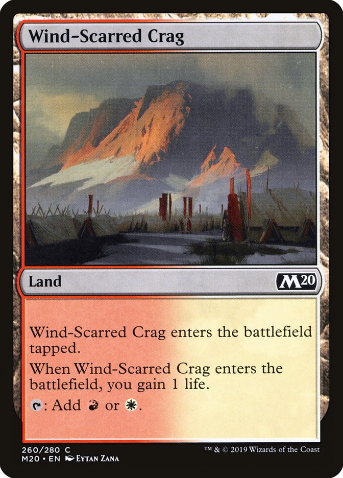 Wind-Scarred Crag [Core Set 2020] | Boutique FDB TCG