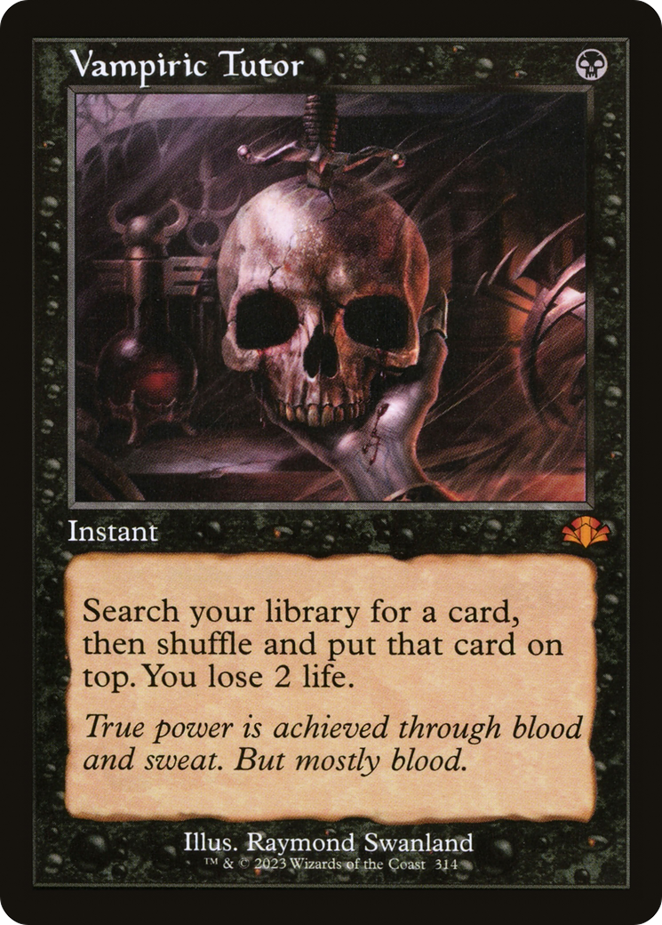 Vampiric Tutor (Retro) [Dominaria Remastered] | Boutique FDB TCG