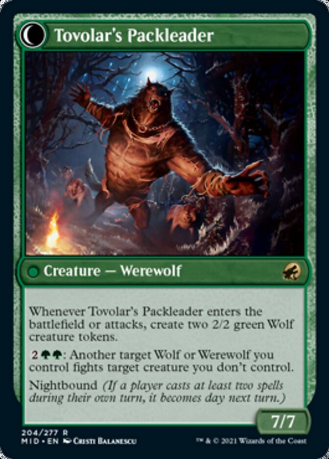 Tovolar's Huntmaster // Tovolar's Packleader [Innistrad: Midnight Hunt] | Boutique FDB TCG