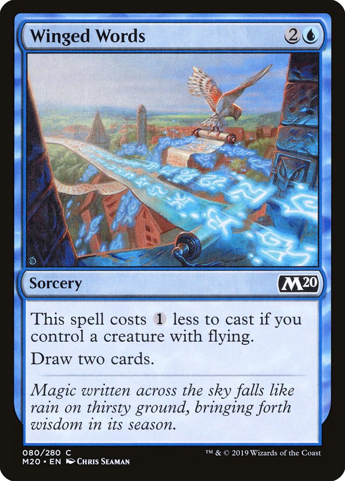 Winged Words [Core Set 2020] | Boutique FDB TCG