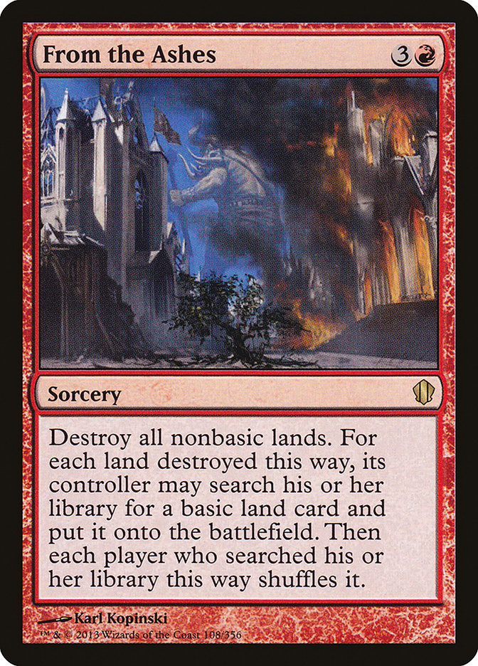 From the Ashes [Commander 2013] | Boutique FDB TCG