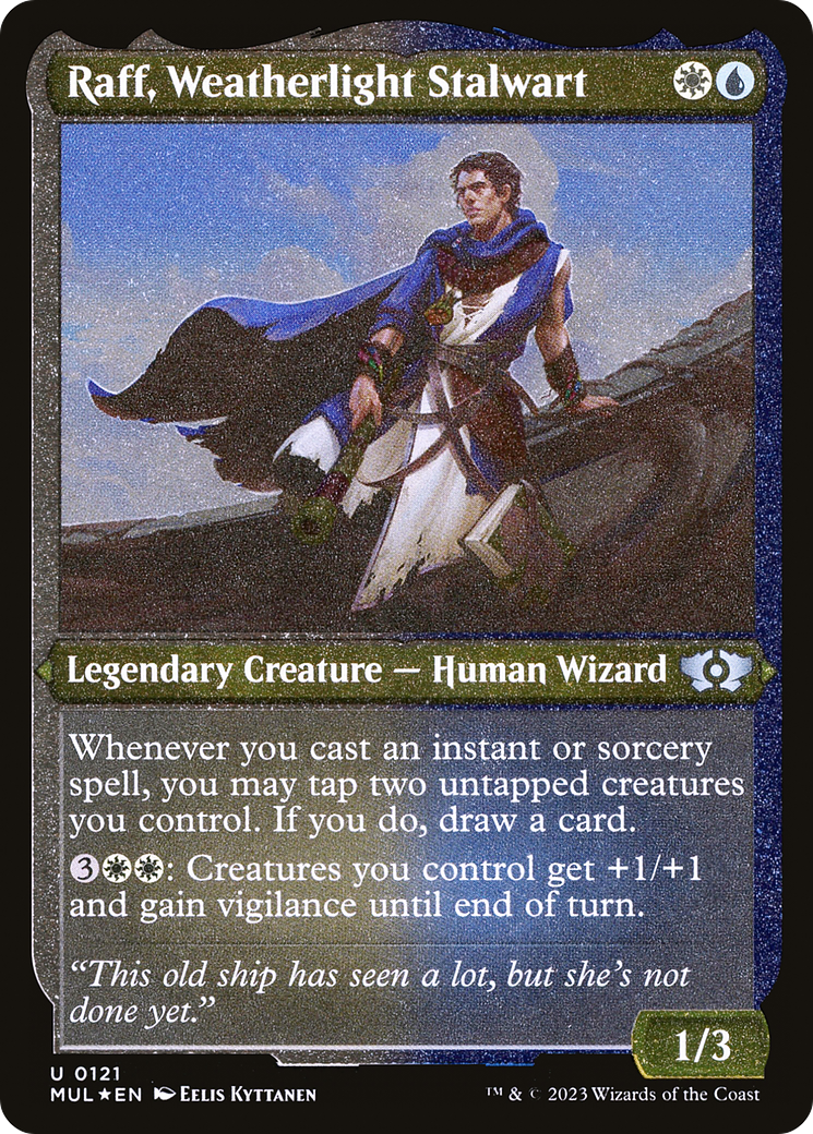 Raff, Weatherlight Stalwart (Foil Etched) [Multiverse Legends] | Boutique FDB TCG