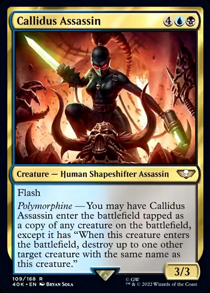 Callidus Assassin (Surge Foil) [Warhammer 40,000] | Boutique FDB TCG