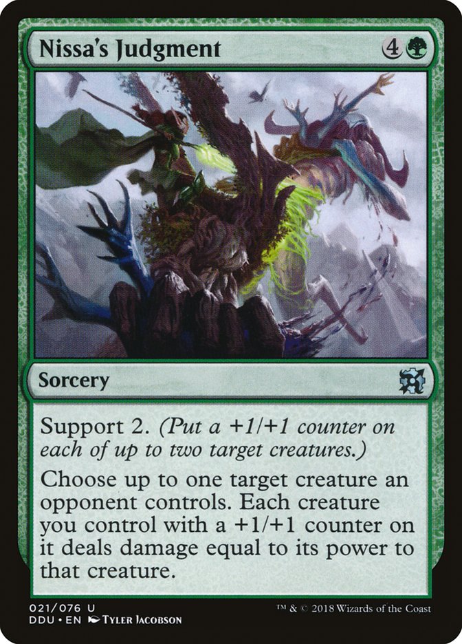 Nissa's Judgment [Duel Decks: Elves vs. Inventors] | Boutique FDB TCG