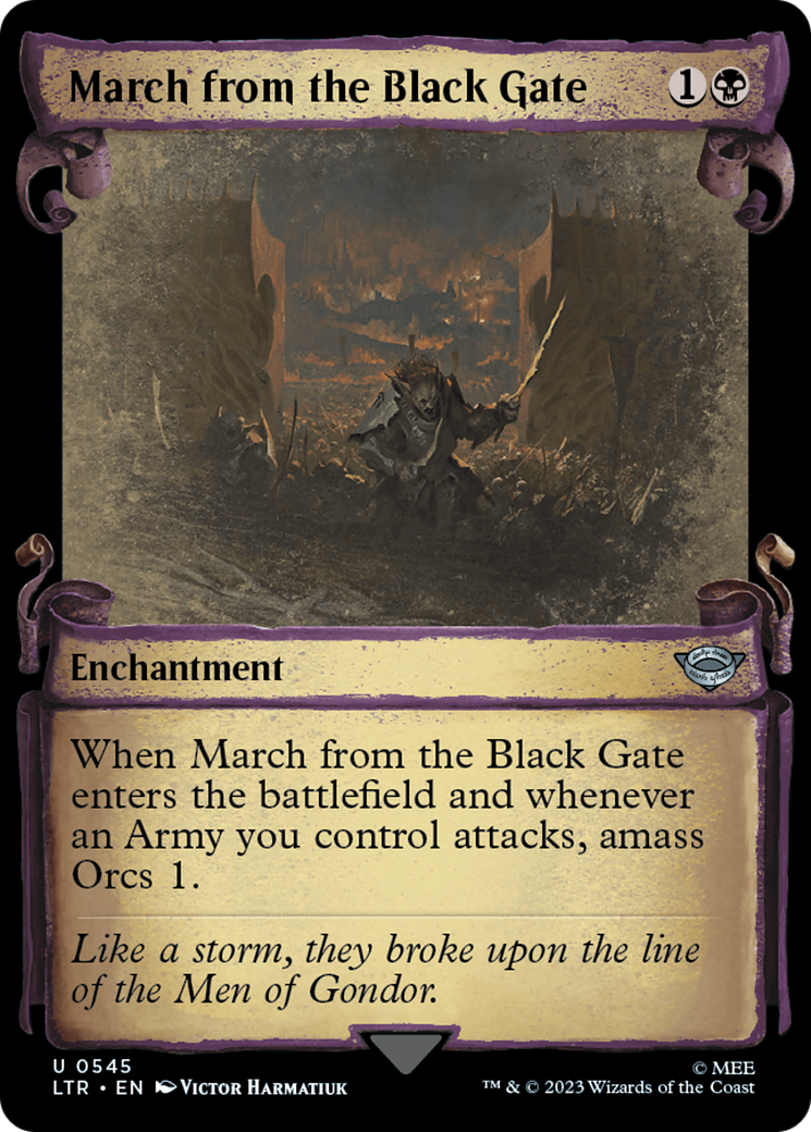 March from the Black Gate [The Lord of the Rings: Tales of Middle-Earth Showcase Scrolls] | Boutique FDB TCG