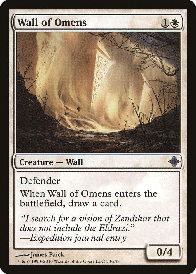 Wall of Omens [Rise of the Eldrazi] | Boutique FDB TCG