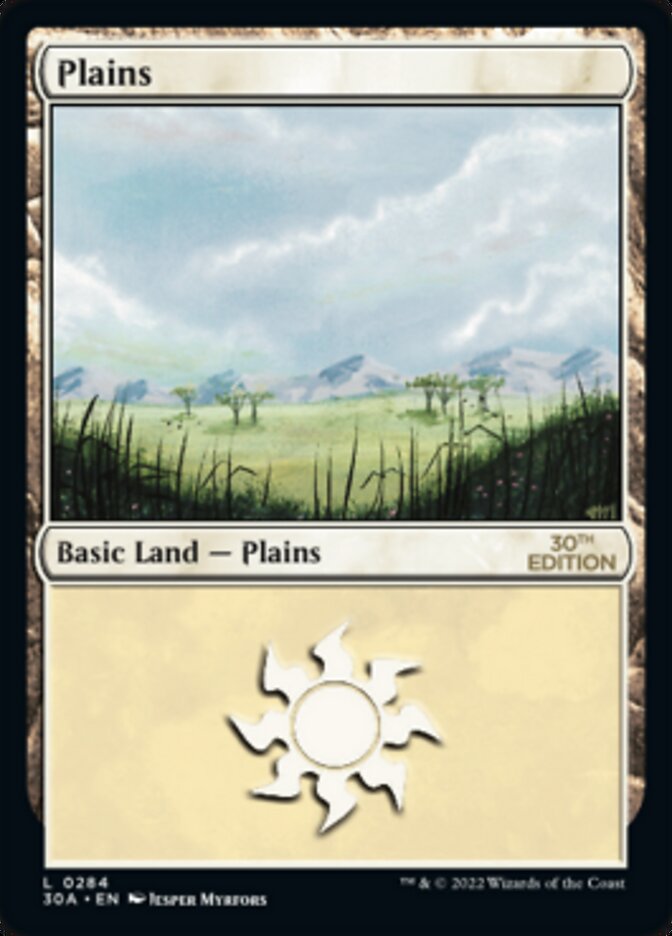 Plains (284) [30th Anniversary Edition] | Boutique FDB TCG