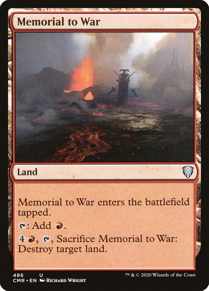 Memorial to War [Commander Legends] | Boutique FDB TCG