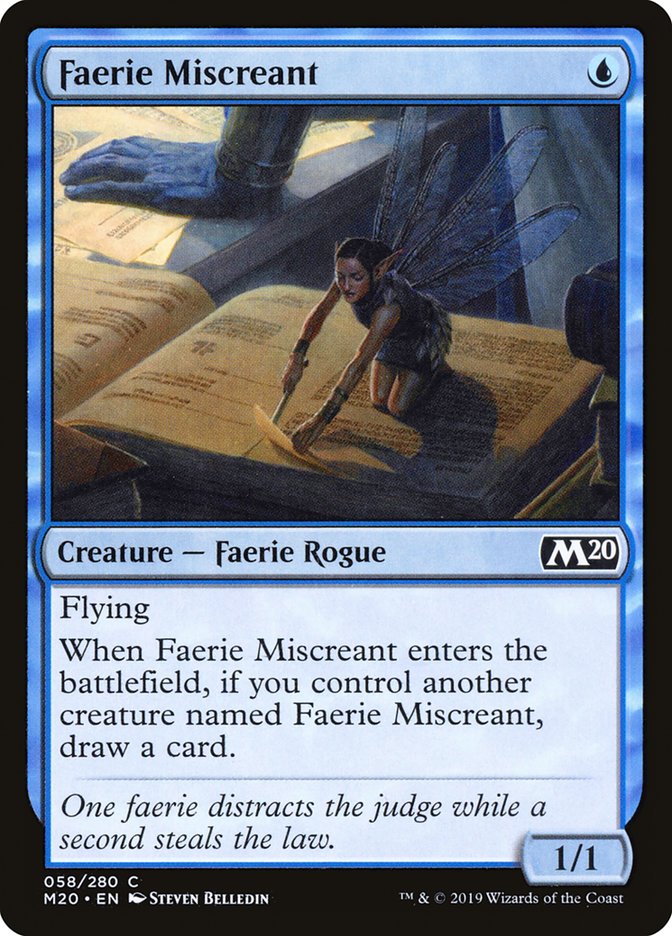 Faerie Miscreant [Core Set 2020] | Boutique FDB TCG