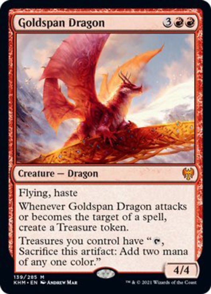 Goldspan Dragon [Kaldheim] | Boutique FDB TCG