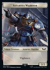 Astartes Warrior // Robot Double-Sided Token (Surge Foil) [Warhammer 40,000 Tokens] | Boutique FDB TCG