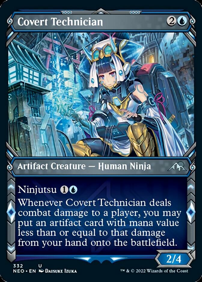Covert Technician (Showcase Ninja) [Kamigawa: Neon Dynasty] | Boutique FDB TCG