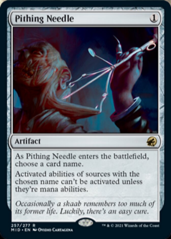 Pithing Needle [Innistrad: Midnight Hunt] | Boutique FDB TCG