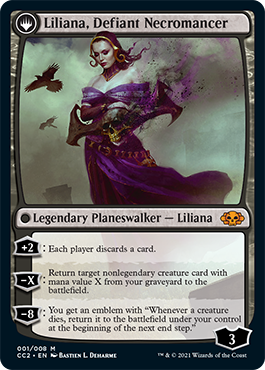 Liliana, Heretical Healer // Liliana, Defiant Necromancer [Commander Collection: Black] | Boutique FDB TCG