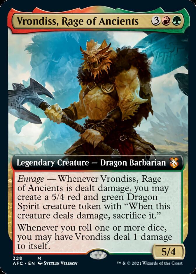 Vrondiss, Rage of Ancients (Extended Art) [Dungeons & Dragons: Adventures in the Forgotten Realms Commander] | Boutique FDB TCG