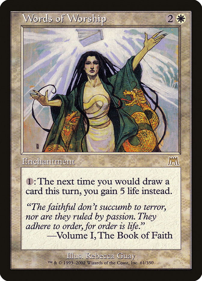 Words of Worship [Onslaught] | Boutique FDB TCG