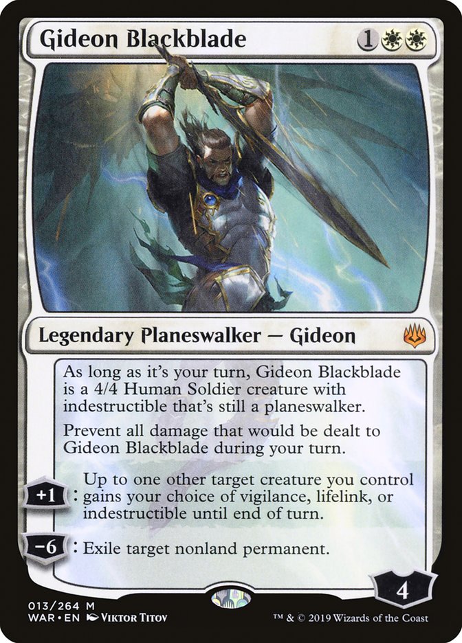Gideon Blackblade [War of the Spark] | Boutique FDB TCG