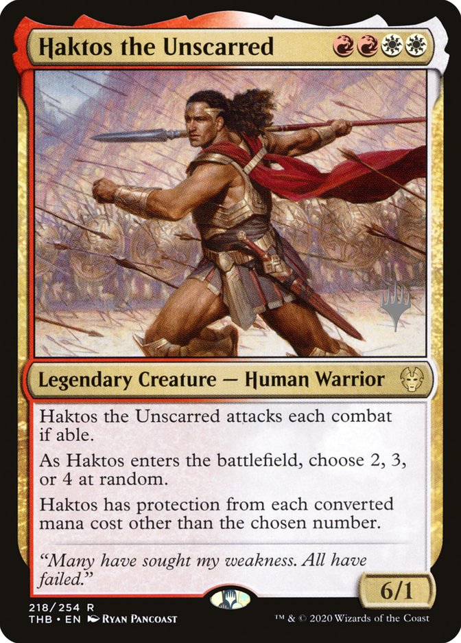 Haktos the Unscarred (Promo Pack) [Theros Beyond Death Promos] | Boutique FDB TCG