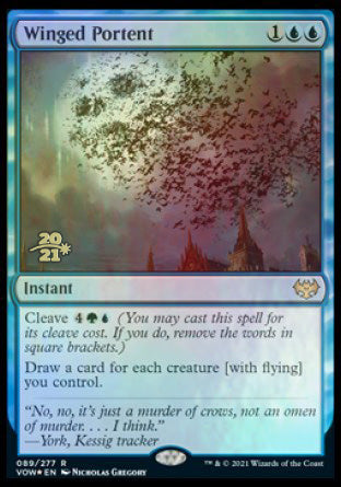 Winged Portent [Innistrad: Crimson Vow Prerelease Promos] | Boutique FDB TCG