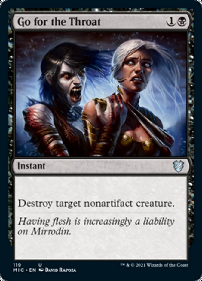 Go for the Throat [Innistrad: Midnight Hunt Commander] | Boutique FDB TCG