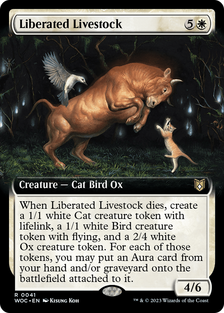 Liberated Livestock (Extended Art) [Wilds of Eldraine Commander] | Boutique FDB TCG