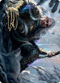 Jorn, God of Winter Art Card (Gold-Stamped Signature) [Kaldheim Art Series] | Boutique FDB TCG