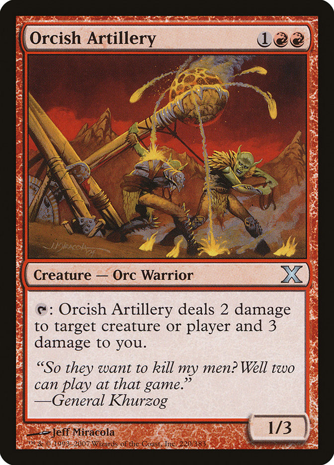 Orcish Artillery [Tenth Edition] | Boutique FDB TCG