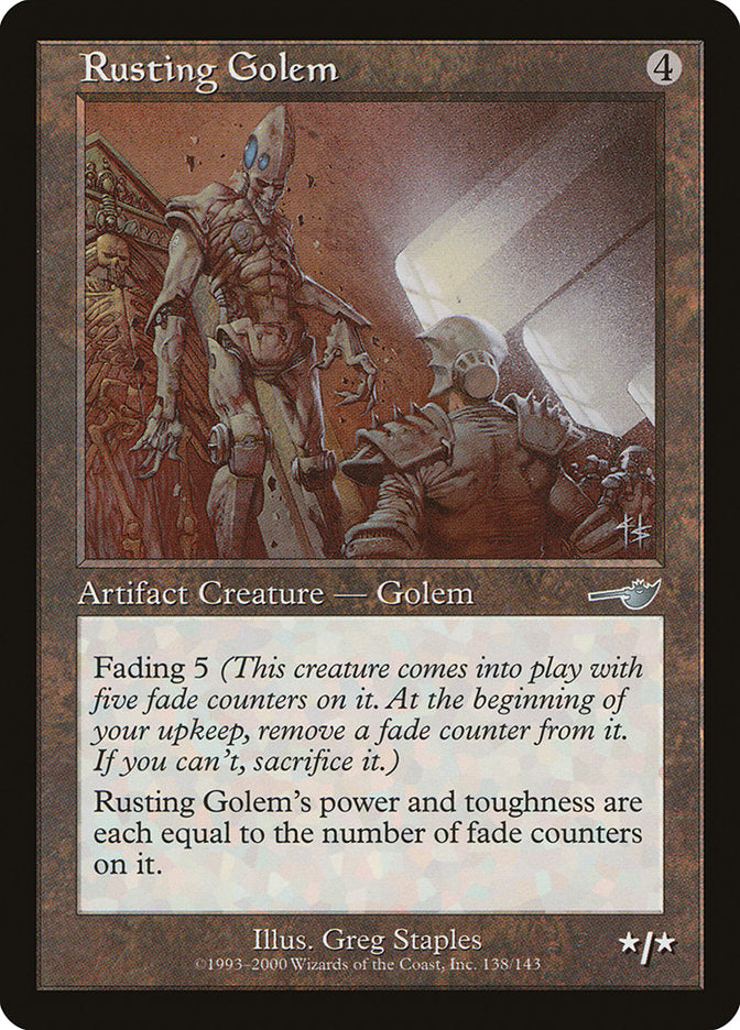 Rusting Golem [Nemesis] | Boutique FDB TCG