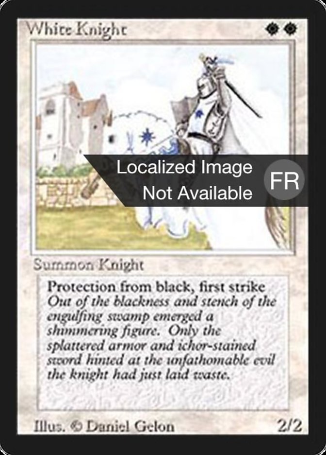 White Knight [Foreign Black Border] | Boutique FDB TCG