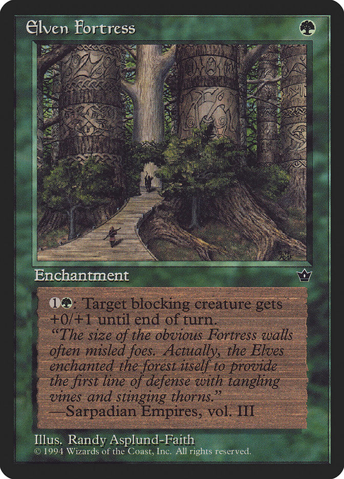 Elven Fortress (Randy Asplund-Faith) [Fallen Empires] | Boutique FDB TCG