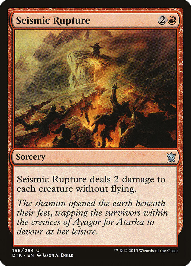 Seismic Rupture [Dragons of Tarkir] | Boutique FDB TCG