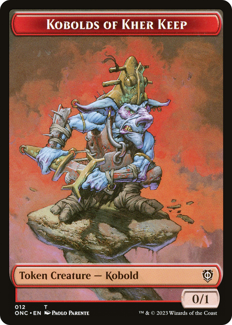 Kobolds of Kher Keep // Dragon Double-Sided Token [Phyrexia: All Will Be One Commander Tokens] | Boutique FDB TCG