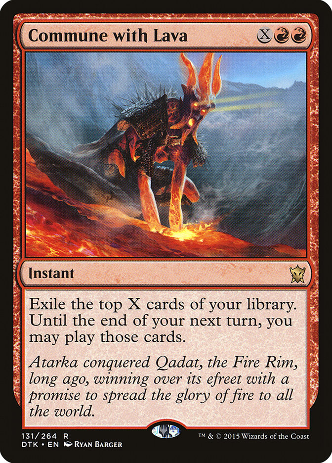 Commune with Lava [Dragons of Tarkir] | Boutique FDB TCG