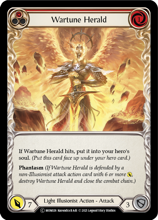 Wartune Herald (Red) [U-MON026] (Monarch Unlimited)  Unlimited Normal | Boutique FDB TCG