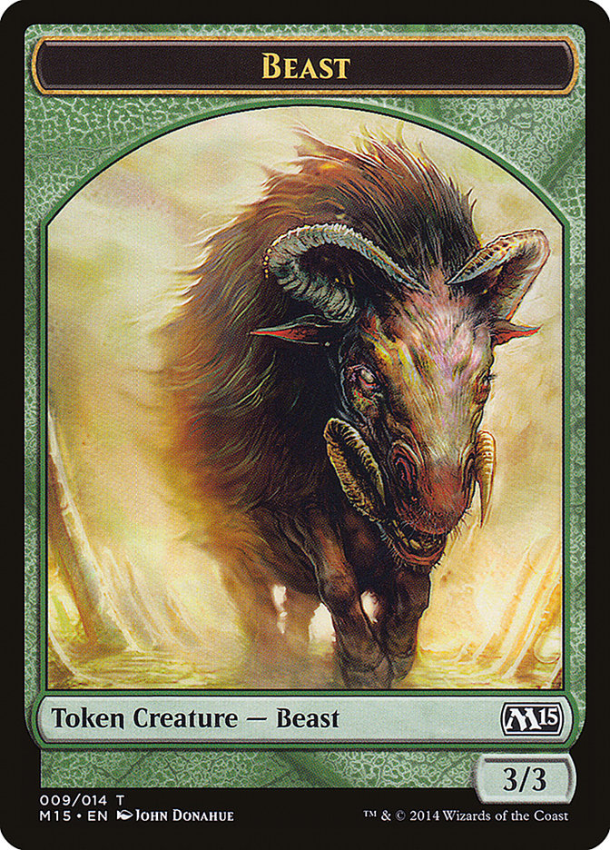 Beast Token (009/014) [Magic 2015 Tokens] | Boutique FDB TCG