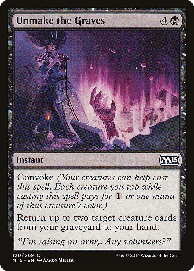 Unmake the Graves [Magic 2015] | Boutique FDB TCG