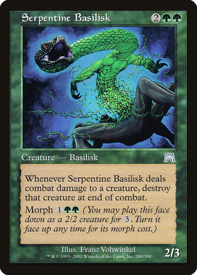 Serpentine Basilisk [Onslaught] | Boutique FDB TCG